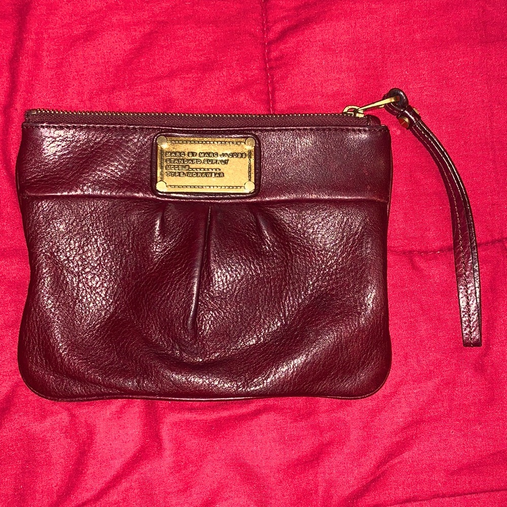 Marc by Marc Jacobs Brown Leather Wristlet